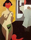 Rene Magritte Famous Paintings - Woman Bathing